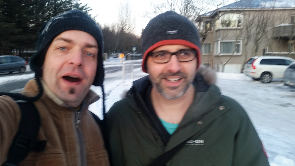 Brian and I in Reyjkavík, January 2016