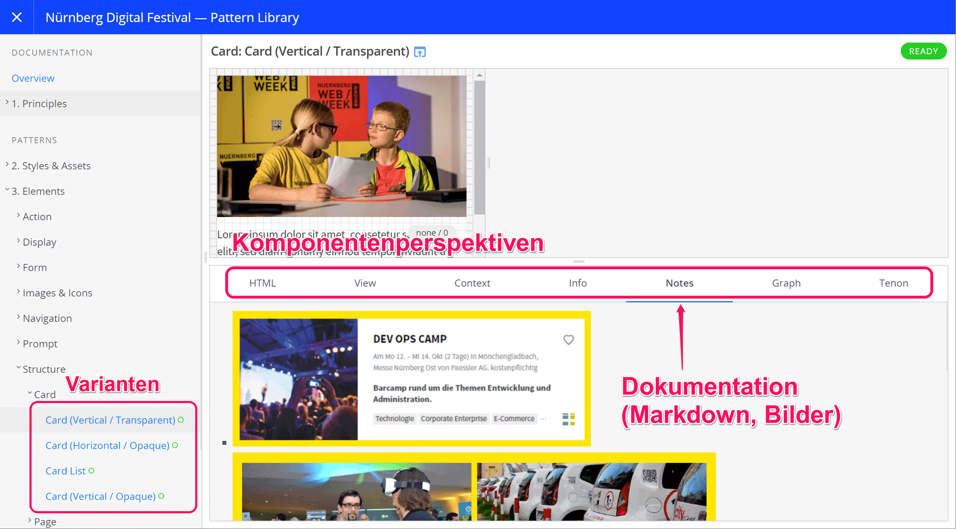 Komponentenperspektiven im Fractal