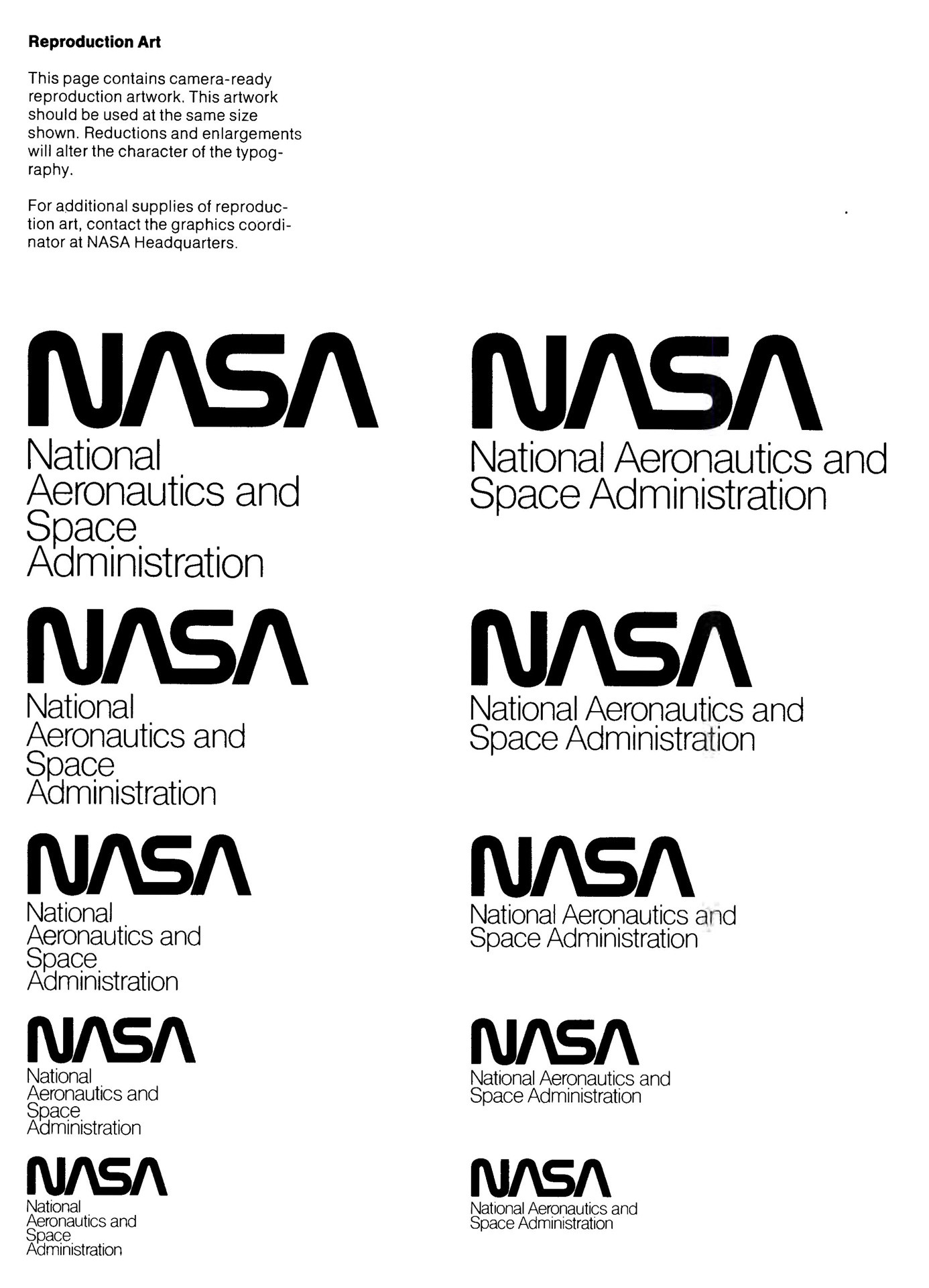 NASA logo usage